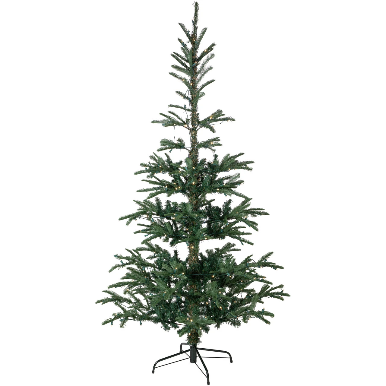 6.5' Pre-Lit Nordmann Fir Artificial Christmas Tree, Warm Clear LED Lights - Image 2