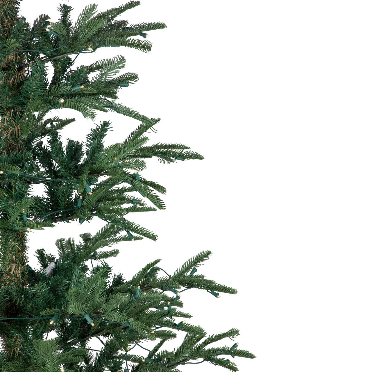 6.5' Pre-Lit Nordmann Fir Artificial Christmas Tree, Warm Clear LED Lights - Image 3