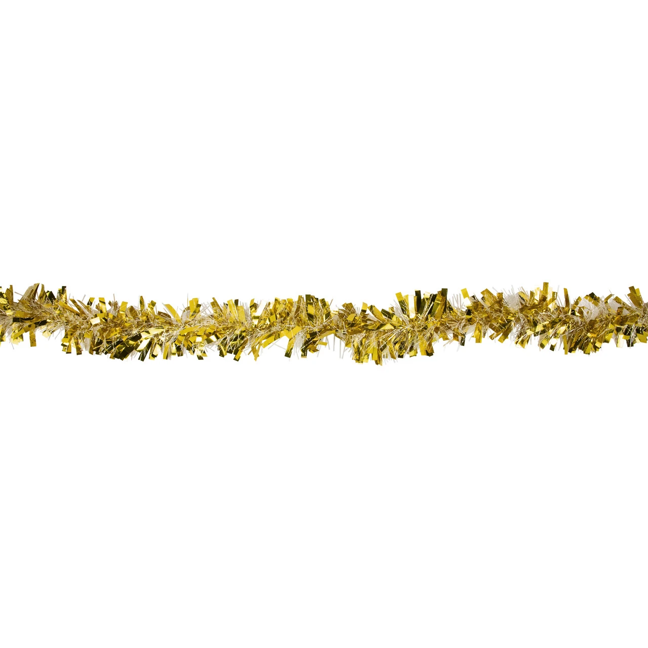 50' X 4' Gold And Snowblush Wide Cut Tinsel Christmas Garland - Unlit - Image 4