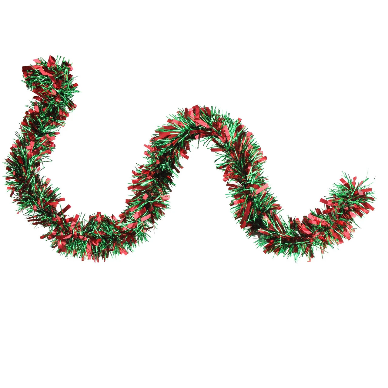 50' X 3" Red And Green Wide Cut 6-Ply Artificial Christmas Garland - Unlit - Image 3