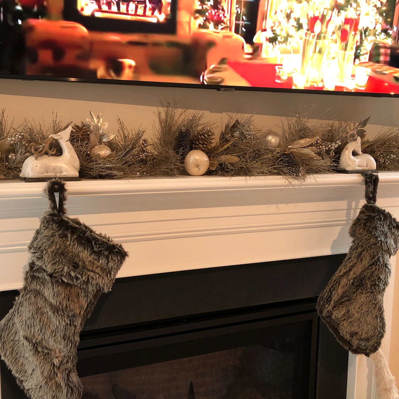 6' X 9" Pomegranate And Apple Pine Needle Artificial Christmas Garland - Unlit - Image 4