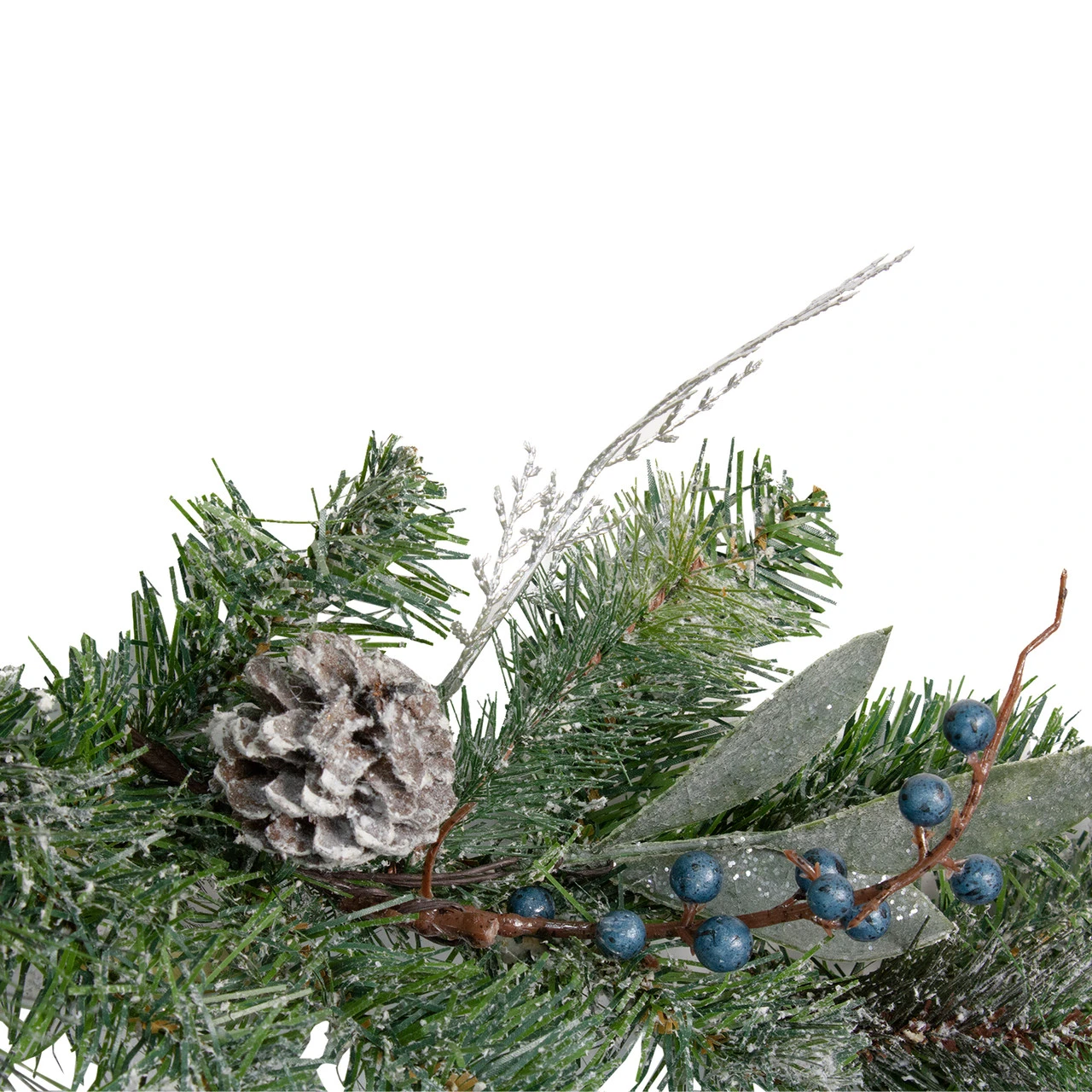 6' X 10" Mixed Pine And Blueberries Artificial Christmas Garland - Unlit - Image 2