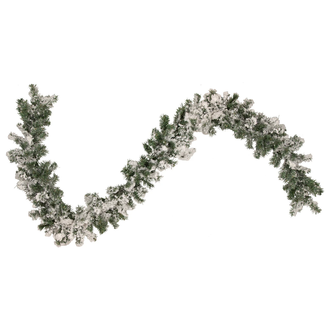 9' X 10" Flocked Pine Artificial Christmas Garland - Unlit