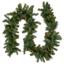 9' X 10" Pre-Lit Yorkville Pine Artificial Christmas Garland - Clear Lights