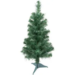 18" Traditional Green Pine Artificial Christmas Tree, Unlit