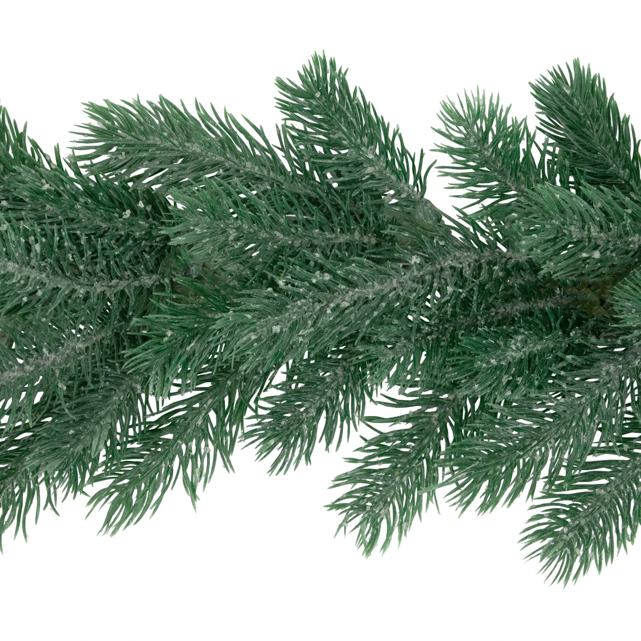 6' X 7" Frosted And Dusted Green Pine Artificial Christmas Garland - Unlit - Image 5