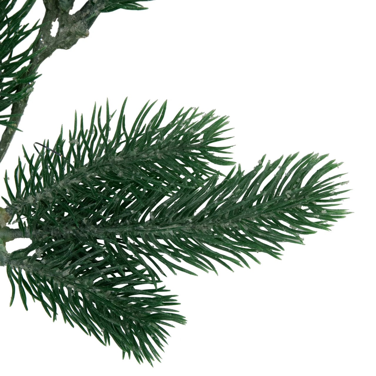 6' X 7" Frosted And Dusted Green Pine Artificial Christmas Garland - Unlit - Image 4