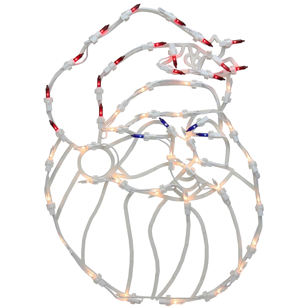 18" Lighted Santa Claus Christmas Window Silhouette Decoration - Image 2