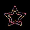 16" Multi-Color Lighted Star Christmas Window Silhouette Decoration