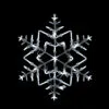 18" LED Lighted Snowflake Christmas Window Silhouette Decoration