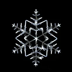 18" LED Lighted Snowflake Christmas Window Silhouette Decoration