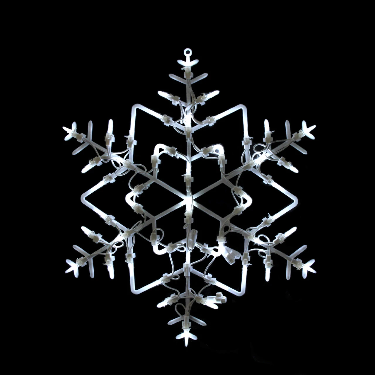 18" LED Lighted Snowflake Christmas Window Silhouette Decoration