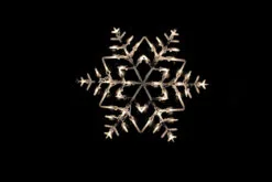 13.5" Lighted Snowflake Christmas Window Silhouette Decoration