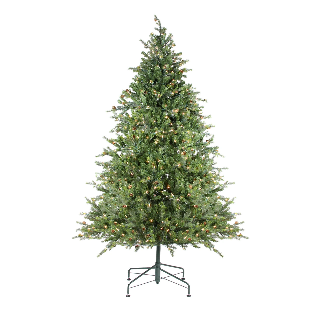 7.5' Pre-Lit Full Hunter Fir Artificial Christmas Tree - Clear Lights