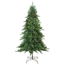 7.5' Pre-Lit Medium Eden Spruce Artificial Christmas Tree - Clear Lights
