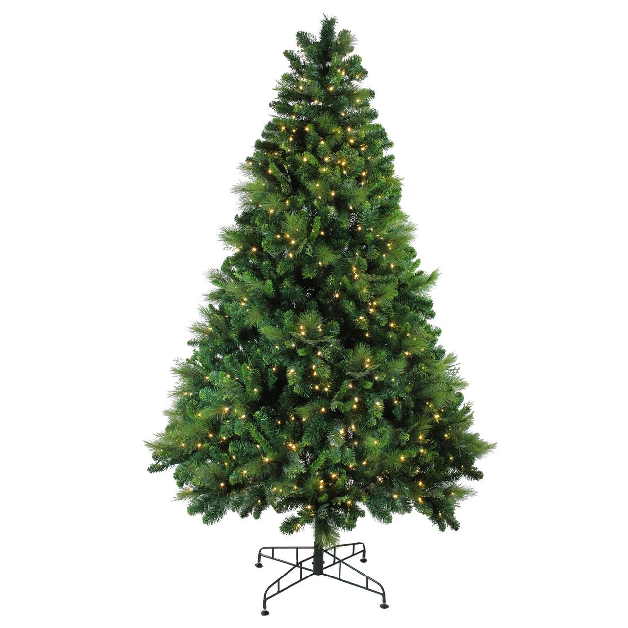 7.5' Pre-Lit Medium Sequoia Mixed Pine Artificial Christmas Tree - Warm White LED Lights