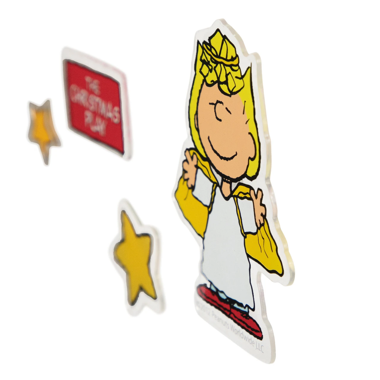 8-Piece Peanuts Christmas Nativity Double Sided Window Cling Decorations - Image 4