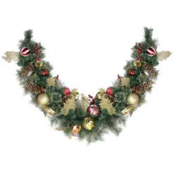 6' X 1" Foliage Pinecones And Berries Artificial Christmas Garland - Unlit