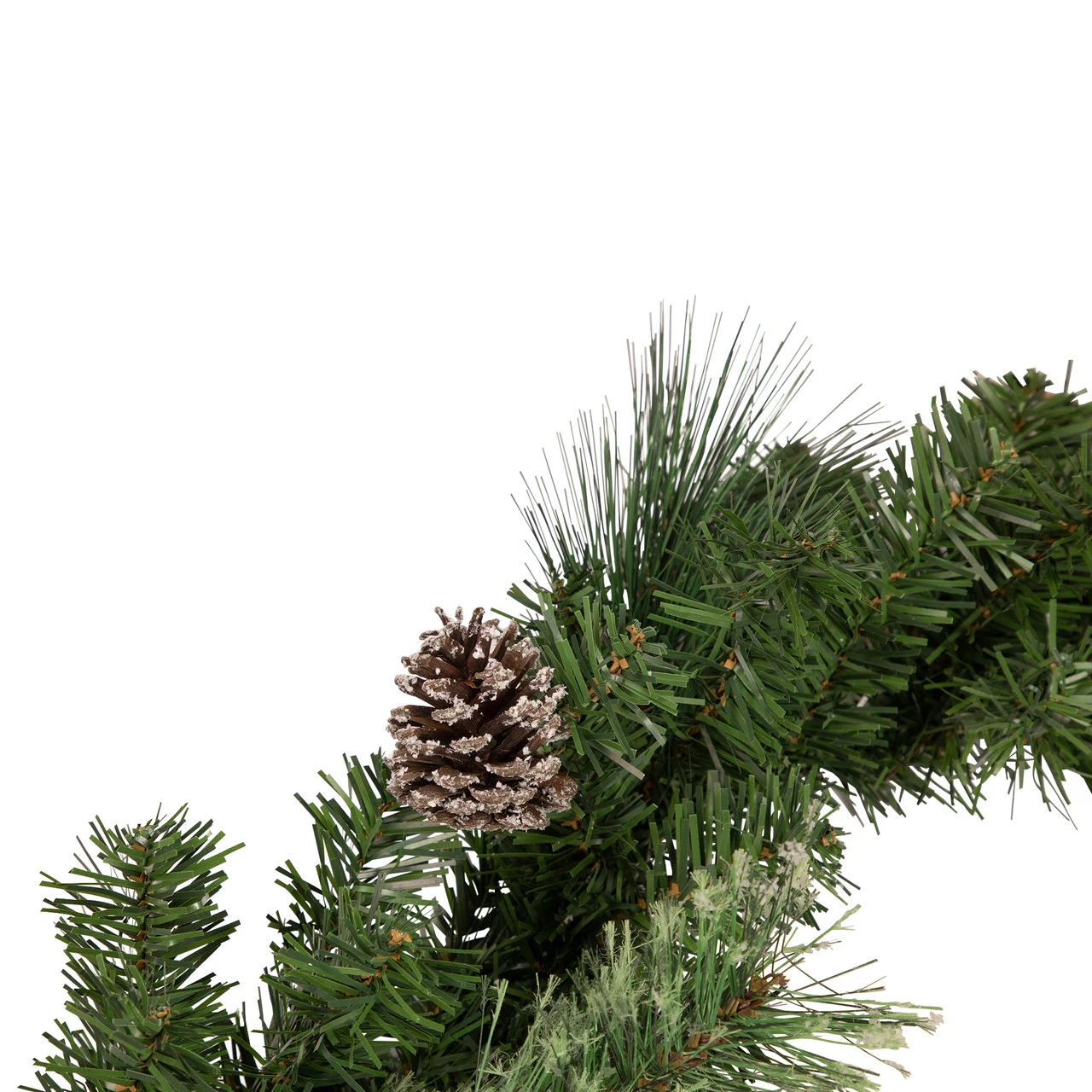 6' X 9" Pre-Decorated Frosted Pinecone And Berry Artificial Christmas Garland, Unlit - Image 3