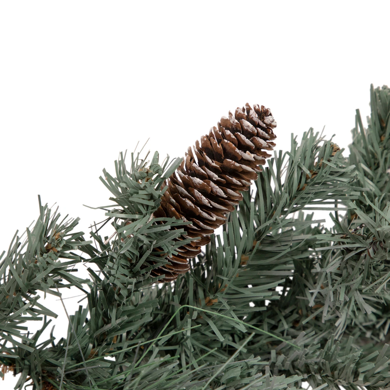 6' X 12" Pre-Lit Decorated Pine Artificial Christmas Garland, Warm White LED Lights - Image 3