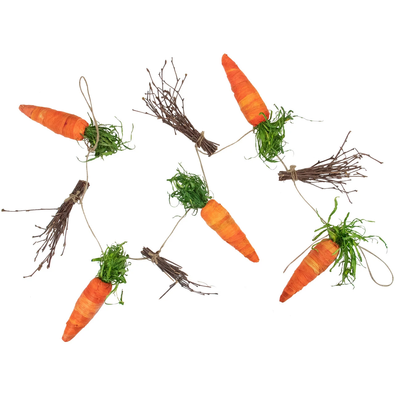3.25' Carrots And Twigs Artificial Easter Garland - Image 5