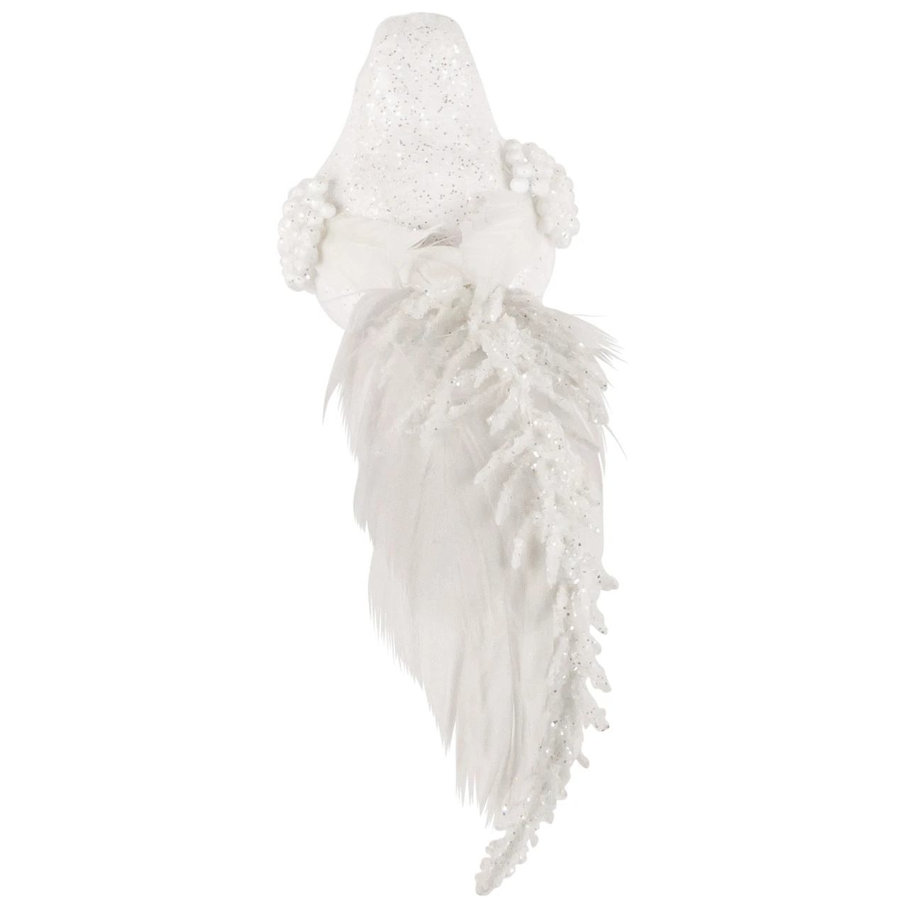 Set Of 3 Glittered Pink, White And Champagne Bird Christmas Ornament With Clip, 6.5" - Image 7