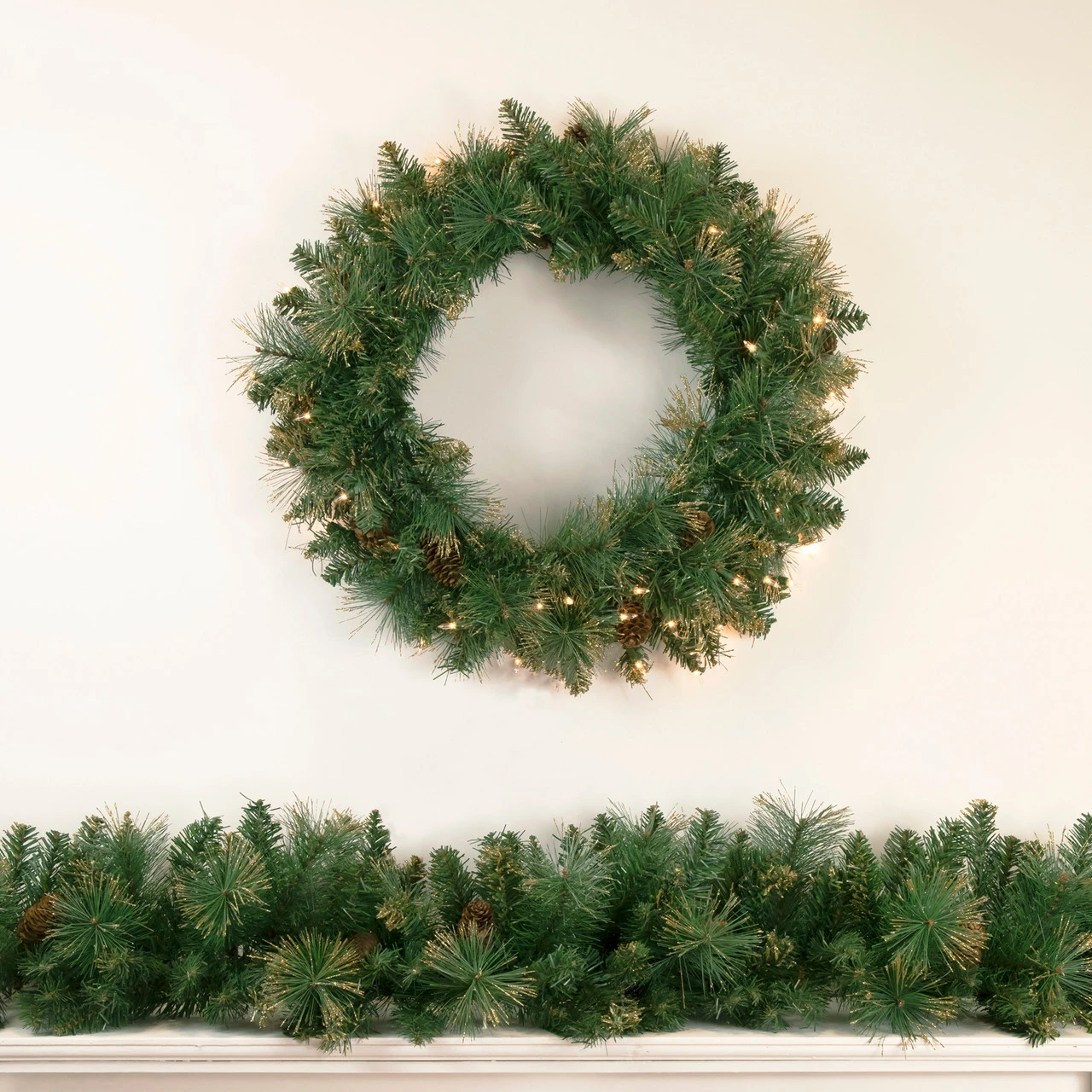 9' X 10 Yorkshire Pine Artificial Christmas Garland - Unlit - Image 3