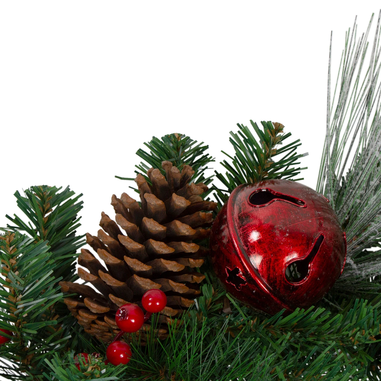 6' X 12" Plaid And Houndstooth And Berries Artificial Christmas Garland - Unlit - Image 3