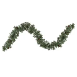 9' X 10" Snow Valley Pine Artificial Christmas Garland, Unlit