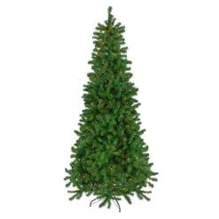 7' Pre-Lit Norfolk Spruce Artificial Christmas Tree, Multi Lights