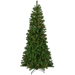 7' Pre-Lit Norfolk Spruce Artificial Christmas Tree, Clear Lights