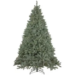 7.5' Pre-Lit Full Newport Spruce Artificial Christmas Tree, LED Lights