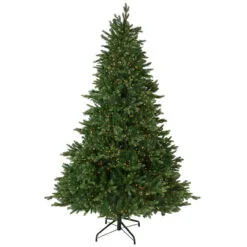 7.5' Pre-Lit Full Riverton Fir Artificial Christmas Tree, Warm White Lights