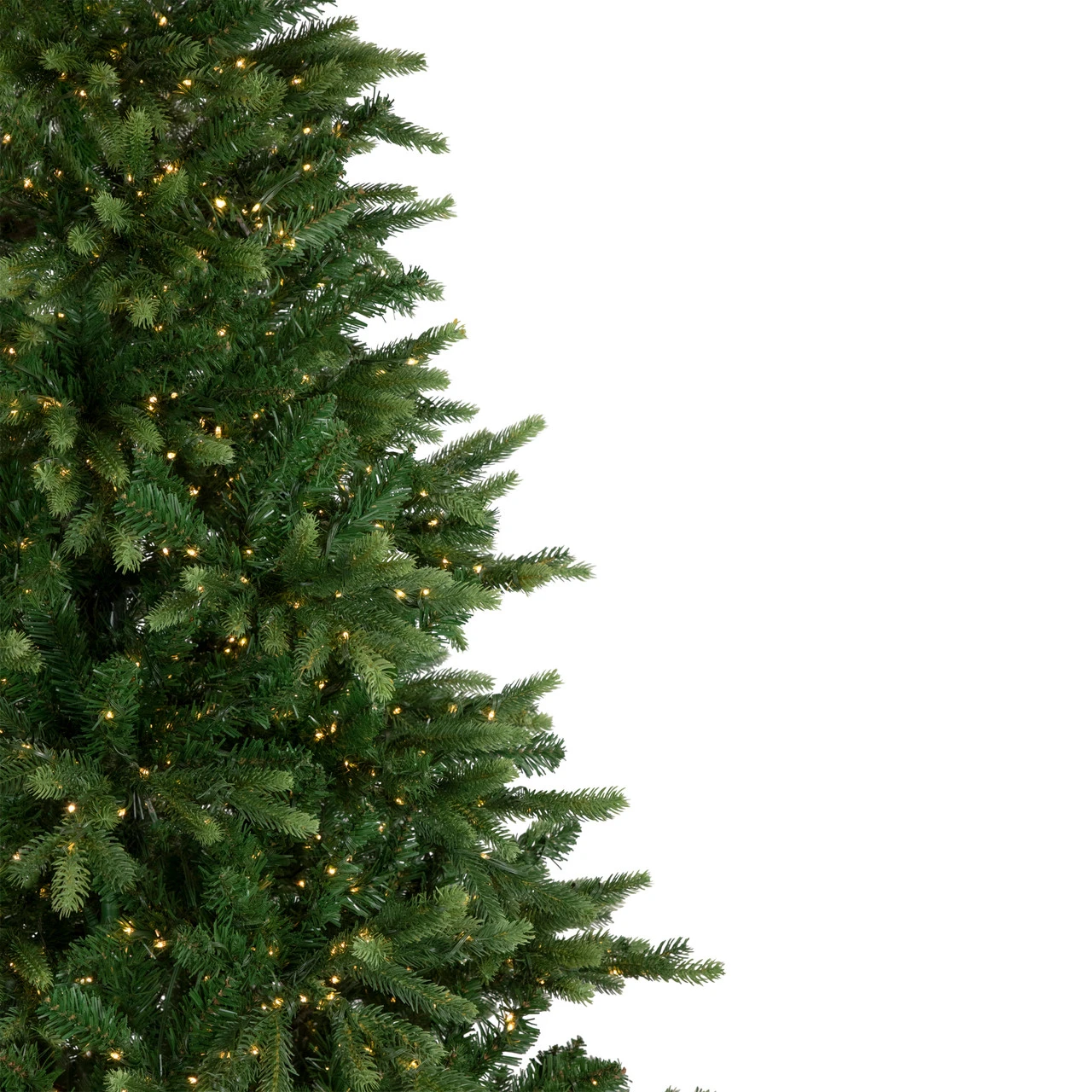 7.5' Pre-Lit Full Riverton Fir Artificial Christmas Tree, Warm White Lights - Image 4