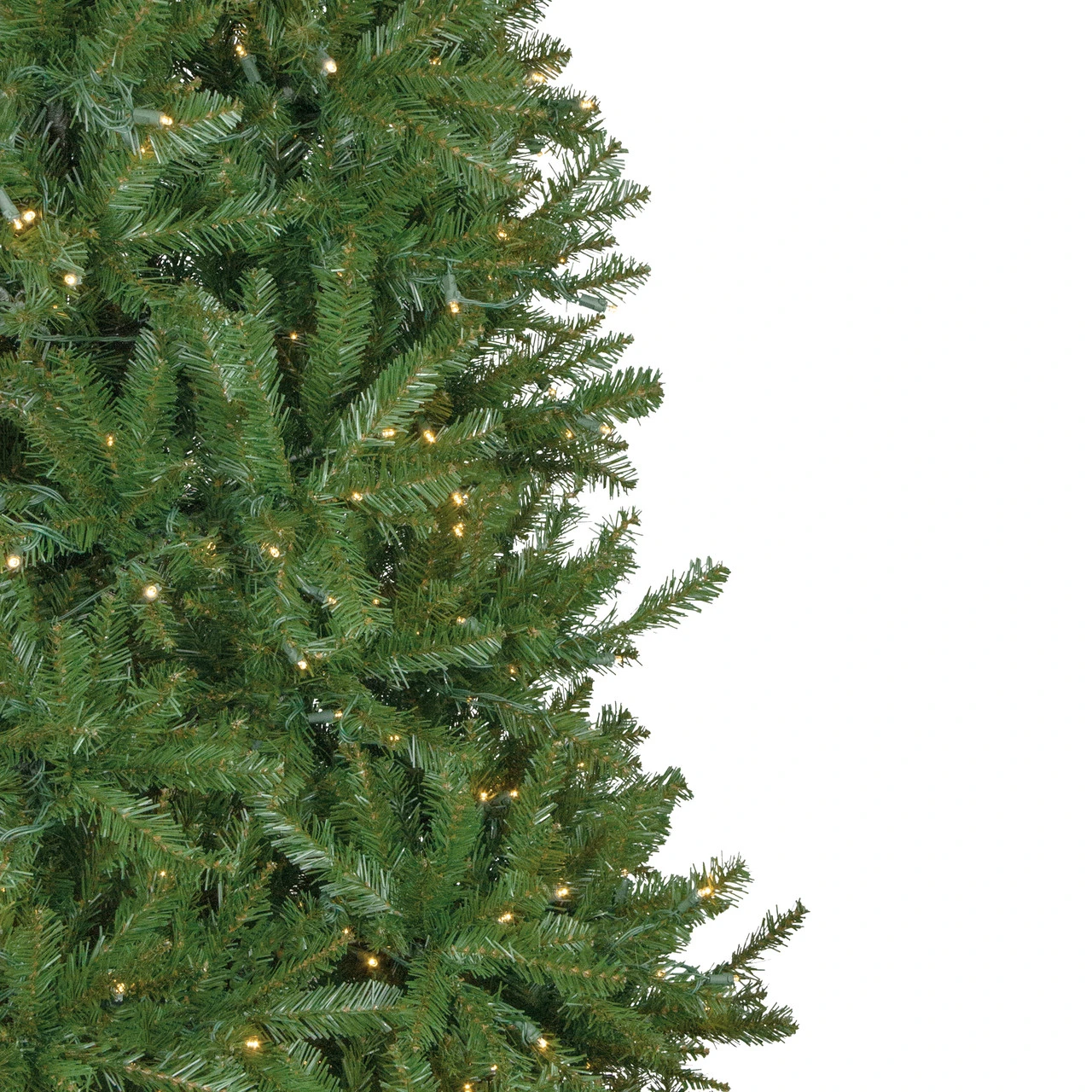 7.5' Pre-Lit Rockwood Pine Artificial Christmas Tree, Clear LED Lights - Image 3