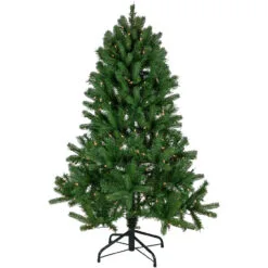 4' Pre-Lit Sierra Noble Fir Artificial Christmas Tree, Clear Lights