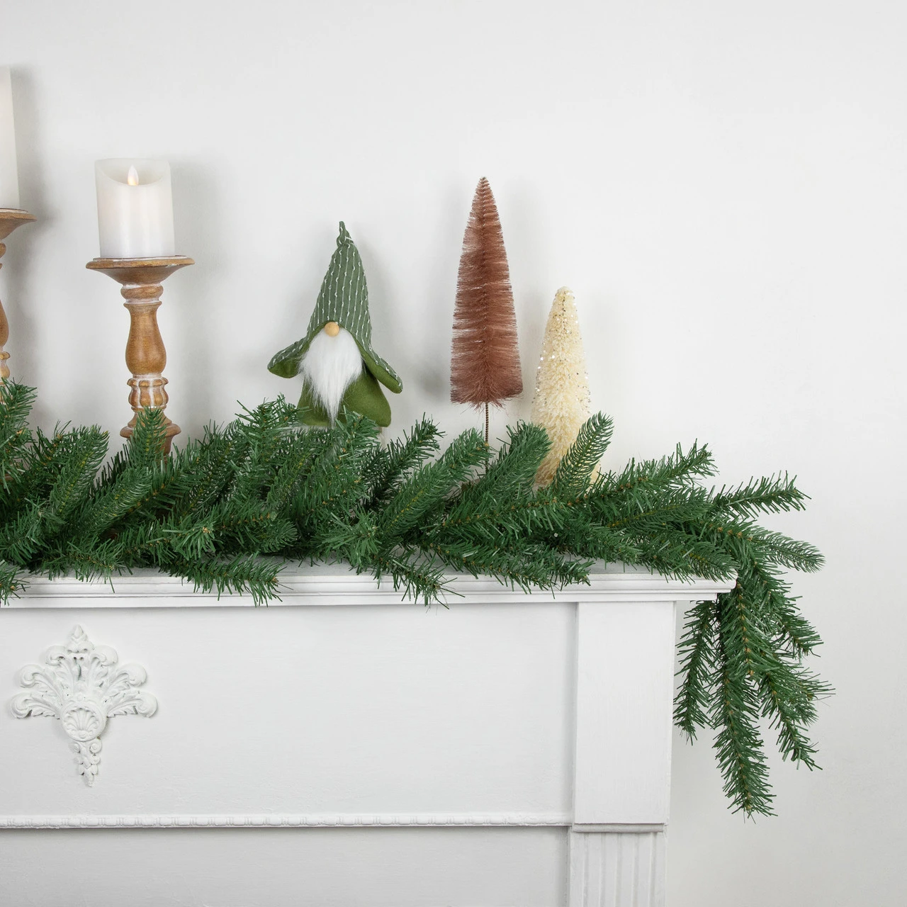 9' X 10" Green Sierra Noble Fir Artificial Christmas Garland, Unlit - Image 3