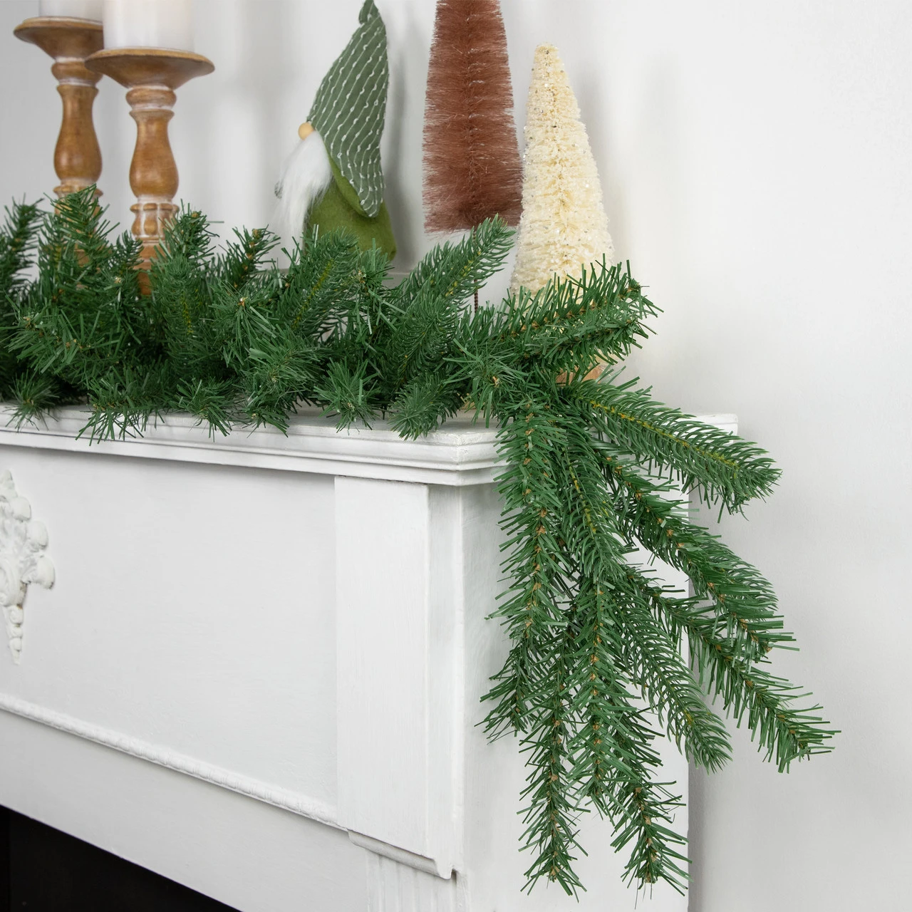 9' X 10" Green Sierra Noble Fir Artificial Christmas Garland, Unlit - Image 2