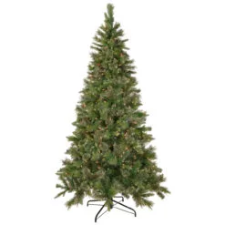 6.5' Pre-Lit Kingston Cashmere Pine Artificial Christmas Tree, Clear Lights
