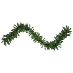 9' X 12" Pre-Lit Winona Fir Artificial Christmas Garland, Warm White LED Lights
