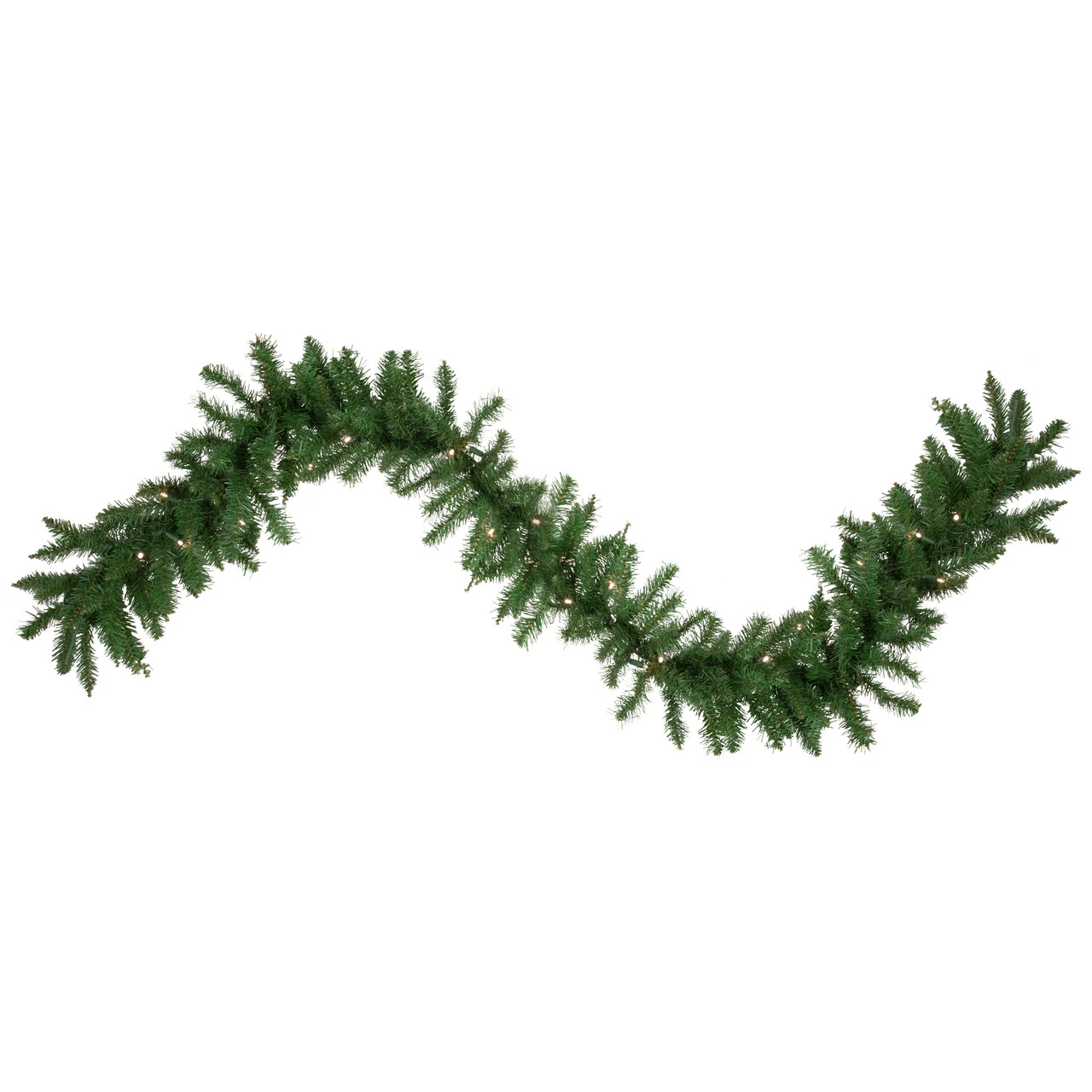 9' X 12" Pre-Lit Winona Fir Artificial Christmas Garland, Warm White LED Lights