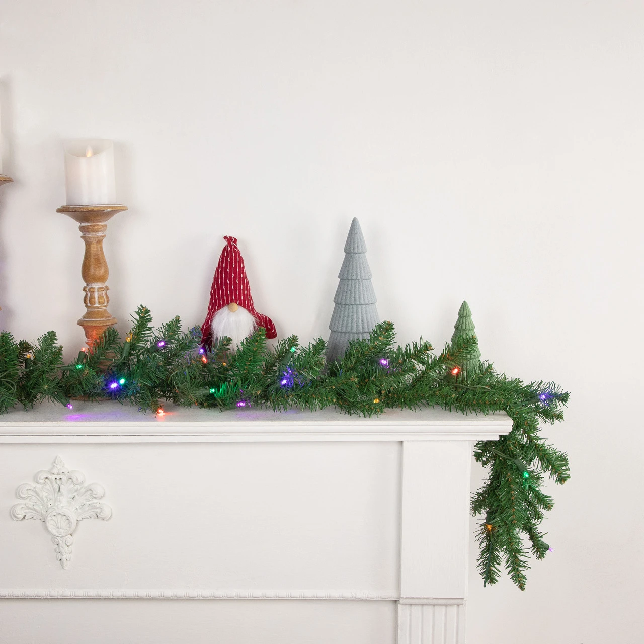 9' X 12" Pre-Lit Winona Fir Artificial Christmas Garland, Multi LED Lights - Image 3