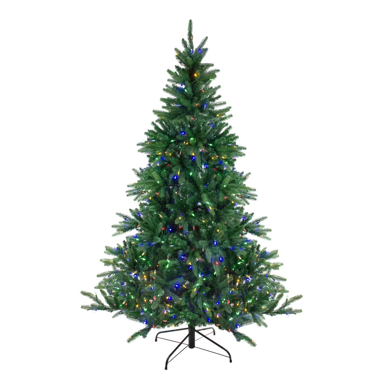 7.5' Pre-Lit Full Instant Connect Noble Fir Artificial Christmas Tree - Dual LED Lights - Image 2