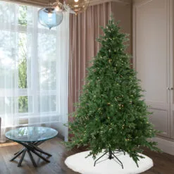 6.5' Pre-Lit Full Minnesota Balsam Fir Artificial Christmas Tree - Clear LED Lights