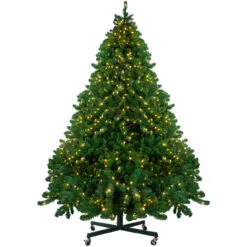 9' Pre-Lit Full Olympia Pine Artificial Christmas Tree - Warm White Lights