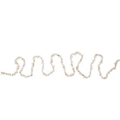 9' Traditional Faux Popcorn Christmas Garland, Unlit