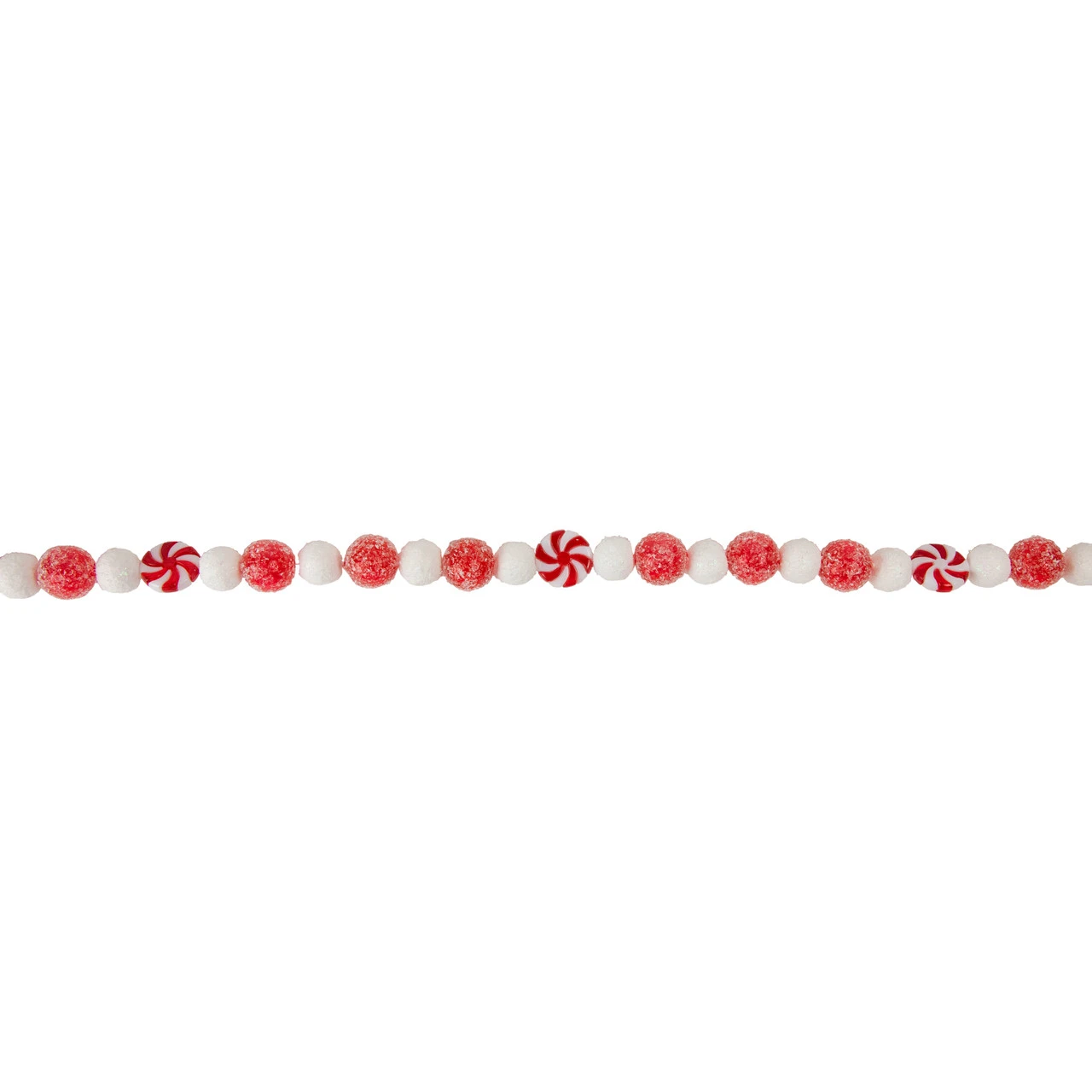4' Red And White Peppermint Candy Christmas Garland