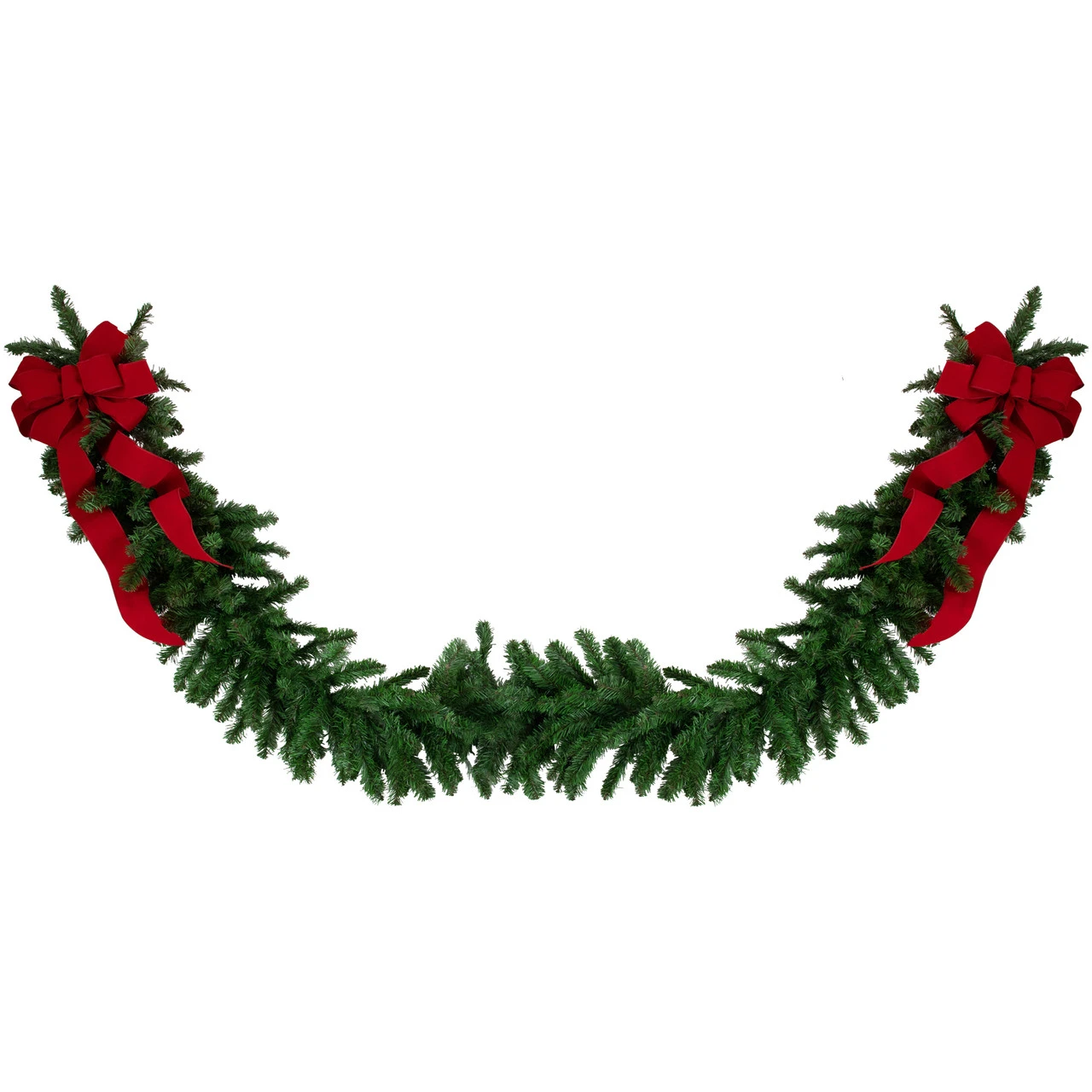 50' X 14" Balsam Pine Artificial Christmas Garland, Unlit - Image 6