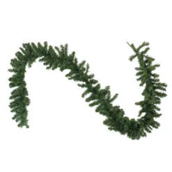 9' X 10" Pre-Lit LED Canadian Pine Artificial Christmas Garland, Clear Lights