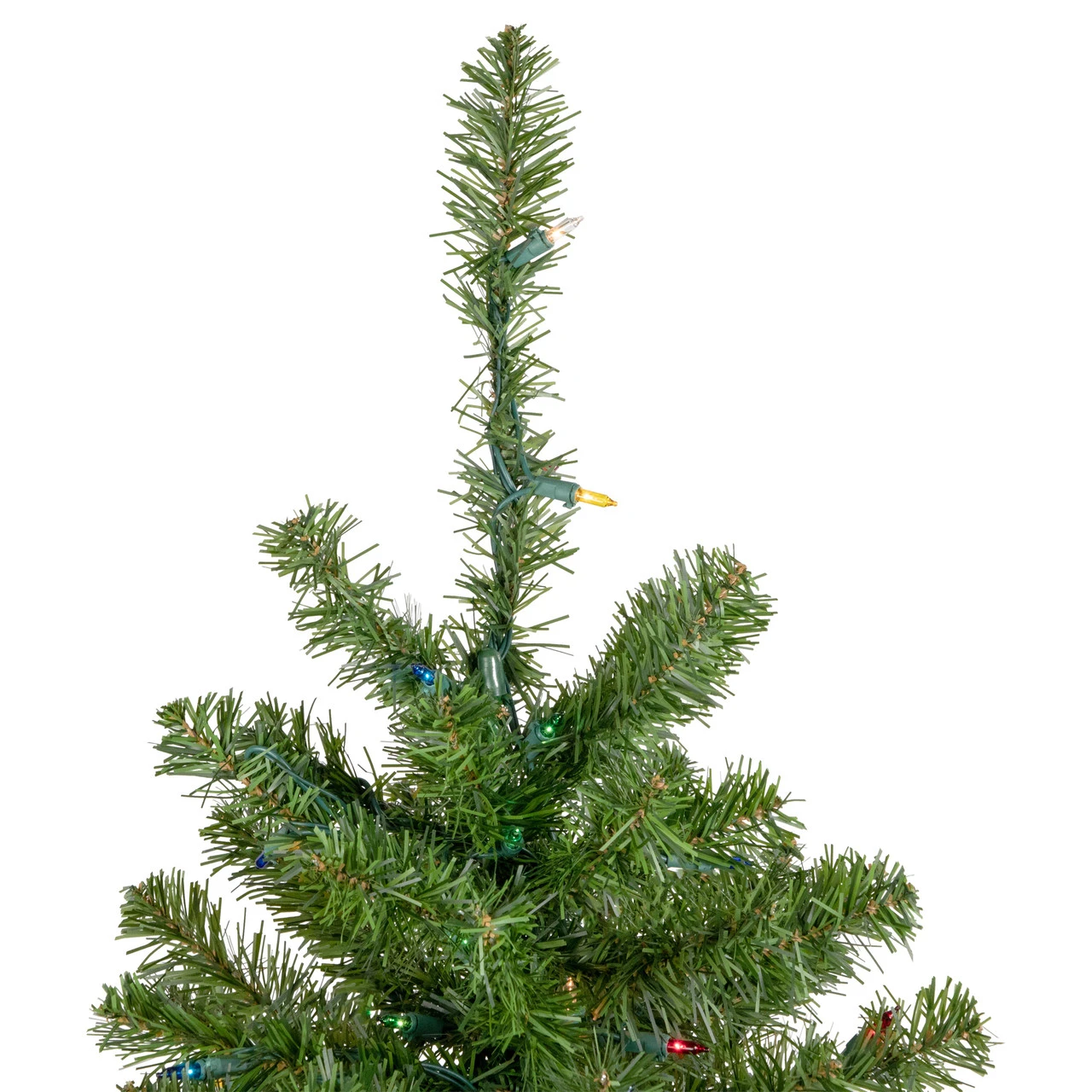 6' Pre-Lit Medium Canadian Pine Artificial Christmas Tree - Multicolor Lights - Image 3